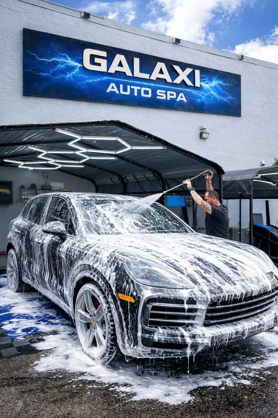 Ceramic coating near me Miami — Galaxi Sound humidity-controlled application 2