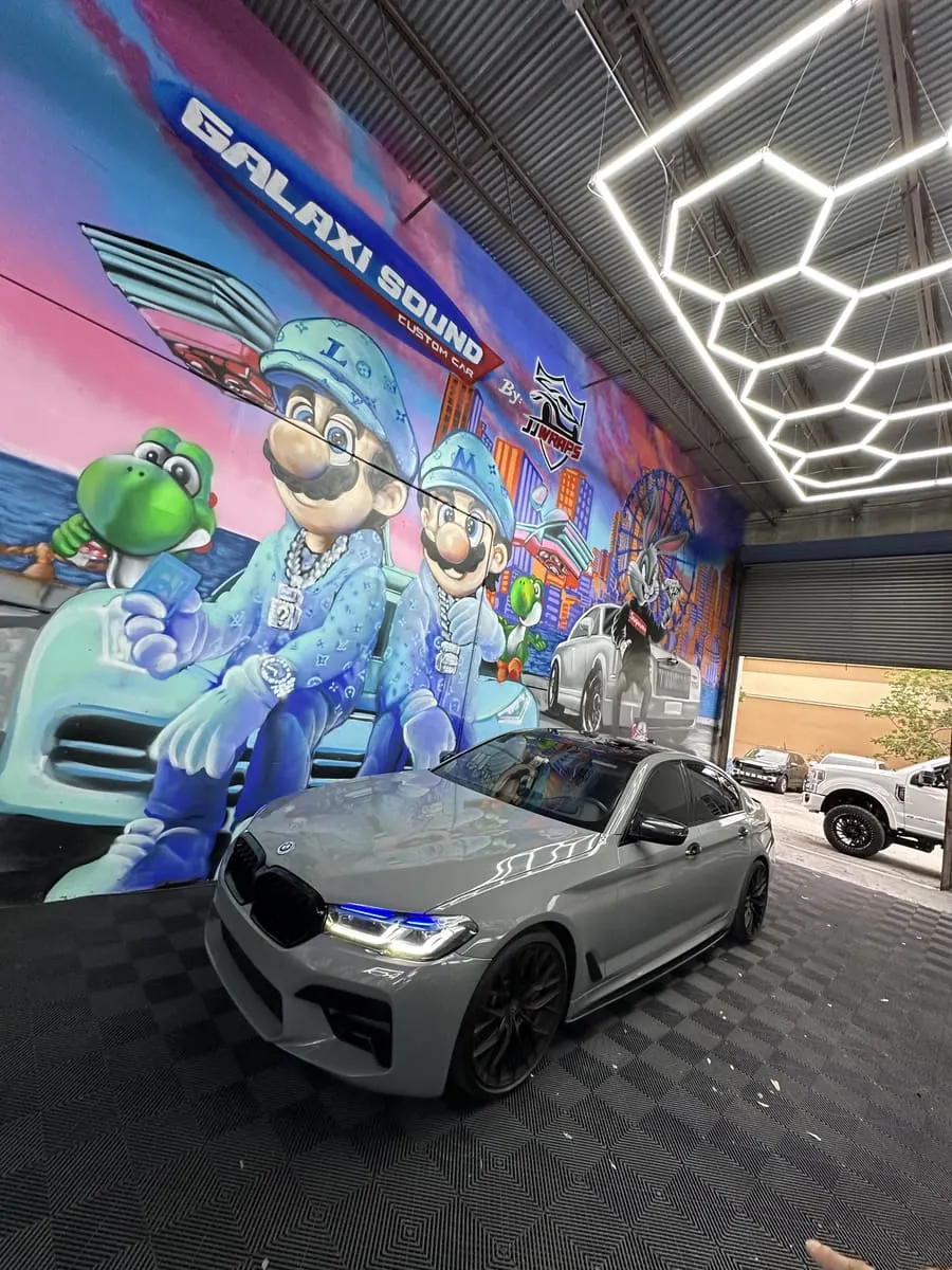 Premium ceramic tint exotic vehicle — Galaxi Sound Kendall Miami